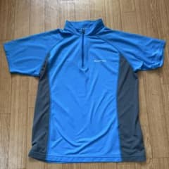 mont-bell ハーフジップ Tシャツ 青　メンズ　Mのサムネイル