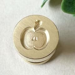 シーリングスタンプヘッド りんご 15mm Apple 可愛い 3D 新品のサムネイル
