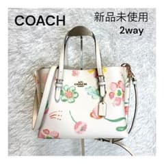 新品未使用✨COACH コーチバッグ チョーク 花柄 2way ピンク - メルカリ