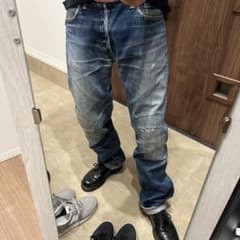 W32フルカウント旧モデル1108ヒゲハチノスリーバイス501 66レプリカのサムネイル