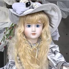 ビスクドール アーテー シルバーアッシュグレーロングドレス ボネ 限定