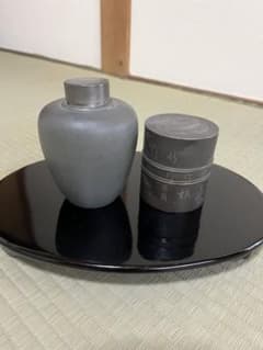 古錫 茶入 錫 茶心壺 煎茶道具のサムネイル