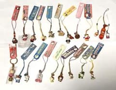 レアご当地キティまとめ売り根付ストラップはろうきてぃ平成初期2000年