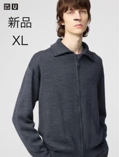 UNIQLO Ｕ　ダブルフェイスフルジップジャケット　　　　 Ｌサイズ　グレー UNIQLO U ダブルフェイスフルジップジャケット グレー XL 新品 - メルカリ