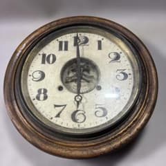 アンティーク 赤菱改良八日持掛時計 8DAY 8日巻 掛時計 丸時計 m85454208331_1.jpg?1757830578