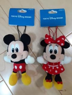 東京ディズニーリゾート　ミッキーマウス　ミニーマウス　ストラップ　キーチェーンのサムネイル