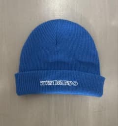 STUSSY ニット帽 青のサムネイル