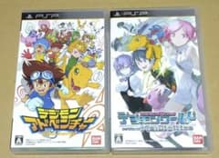 디지몬 어드벤처 디지몬 월드 PSP 소프트 2 점 세트 정리 판매