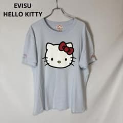 EVISU HELLO KITTY エヴィス ハローキティ Tシャツ 水色 44 EVISU HELLO KITTY エヴィス ハローキティ Tシャツ 水色 44 - メルカリ