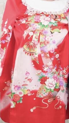 【お宮参り　女の子掛け着×スタイセット】のサムネイル
