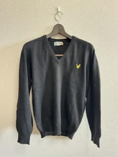 Lyle & Scott ブラックカシミヤVネックニット サイズ40 - メルカリ
