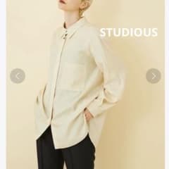 【STUDIOUS】ステュディオス ヴィンテージワッシャーシャツ イエローF