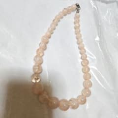 ビーズネックレス ピンク 約40cmのサムネイル