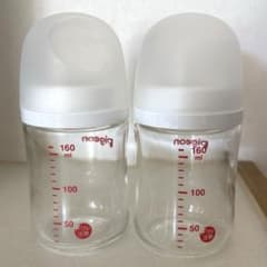 Pigeon 哺乳瓶 ガラス製 160ml 2本セットのサムネイル