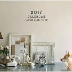 サンキュ12月号付録  2017年 カレンダーセットのサムネイル
