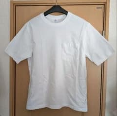 ユニクロ オーバーサイズ ポケツキTシャツ XL 白のサムネイル
