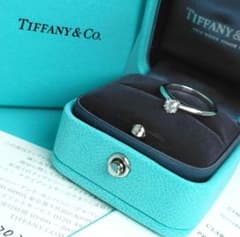 ◇SALE【ティファニー】ソリティア ダイヤ .20ct プラチナ リング 7 