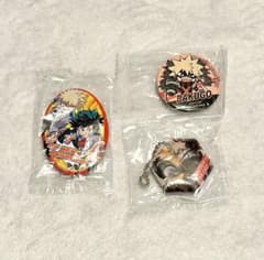 ヒロアカ 緑谷出久 爆豪勝己 缶バッジ チャームのサムネイル