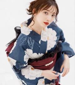 平日限定価格】Dita 涼風の藍紺牡丹 浴衣全5点セット - メルカリ