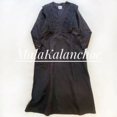 美品✴︎マーラカランコエ ビックカラー レース ワンピース 洗濯可