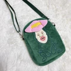 こびとづかん ショルダーバッグ スマホポーチ ぬいぐるみ ポシェット グリーン