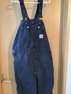 Carhartt オーバーオール ブラックのサムネイル