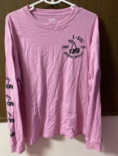 古*L様 X-GIRL ロングスリーブTシャツ ピンク チェリーのサムネイル