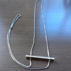 バーチャーム ロングネックレス ラインストーン