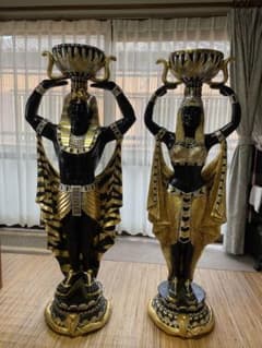 古代エジプト像 133cmインテリア置物　大型　大きい　2体セット 古代エジプト像 133cmインテリア置物 大型 大きい 2体セット - メルカリ
