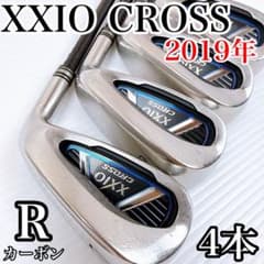 XXIO CROSS 2019年 アイアンセット 7 8 9 P ゼクシオクロス（2019年）アイアンセット 4本 純正カーボン（R）／XXIO