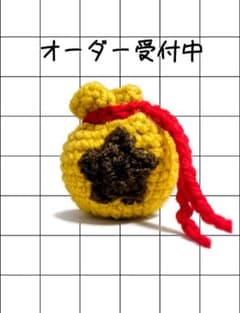 【オーダー】ベル袋 風 巾着 小物入れ イヤホンケース 編み物　割引有のサムネイル