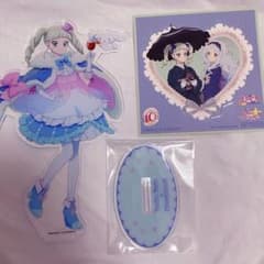 藤堂ユリカアクリルスタンド 白銀リリィ ステッカー アイカツサンリオ