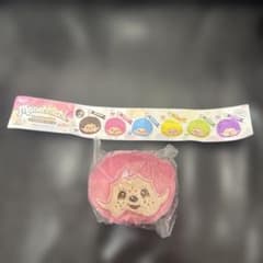 Monchhichi フェイスぬいぐるみ カラフルバージョン ピンク ガチャのサムネイル