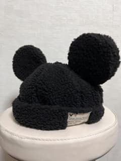 ディズニー　ミッキー　ボアキャップ　黒のサムネイル