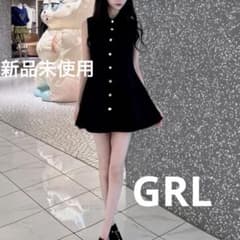 GRL(ai190) ノースリーブシャツミニワンピース