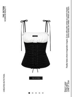 thefiction Shirring Corset Topのサムネイル