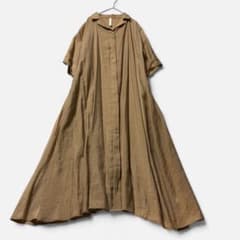 【美品】KELEN ケレン シアークロスオープンカラーワンピース Miu 羽織り