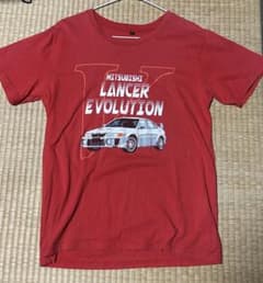(即日発送)三菱ランエボ　Tシャツ レッド Mサイズのサムネイル