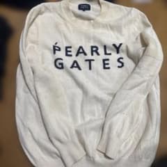 PEARLY GATES ロゴセーター クリーム色 - メルカリ