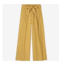 UNIQLO コットンワイドパンツ　Sのサムネイル