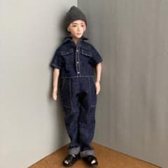BTS マテルドール服　デニムオールインワン　つなぎ　コアファッションドールのサムネイル
