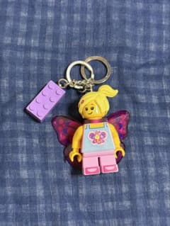 LEGO バタフライガール　ミニフィギュア　キーリング ブロック パープルのサムネイル
