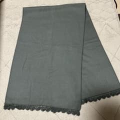 Thumbnail of ダークグレー レーストリム ストール 約45cm x 140cm