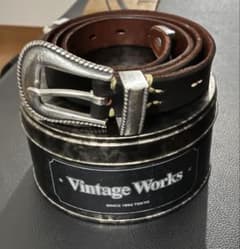 Vintage Works レザーベルト 33インチDH5738 茶芯 - メルカリ