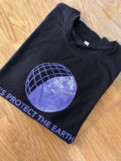 LET'S PROTECT THE EARTH Tシャツ 黒のサムネイル