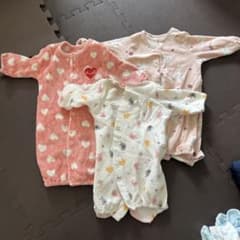 ベビー ロンパース カバーオール 3枚セット 50-60のサムネイル