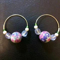 今月限定!!とんぼ玉ピアスのサムネイル
