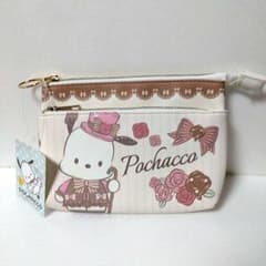 サンリオ♡ポチャッコ♡Pochacco♡2ルーム ポーチ ♡ショコラロリータ柄