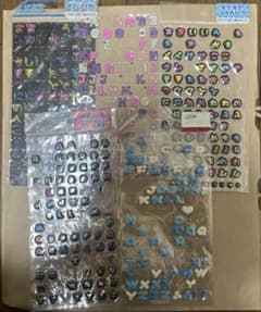【平成レトロ】　文字シール・ぷくぷくシール5点セットのサムネイル