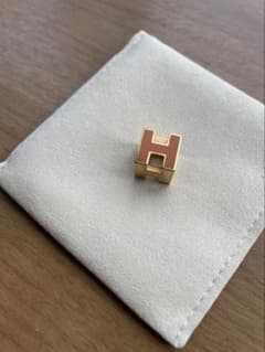 HERMÈS エルメス Hキューブ ネックレス ゴールド ブラウン Hロゴのサムネイル